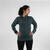 Sweat à capuche de running Femme - KIPRUN Run 500 Warm Vert fumé