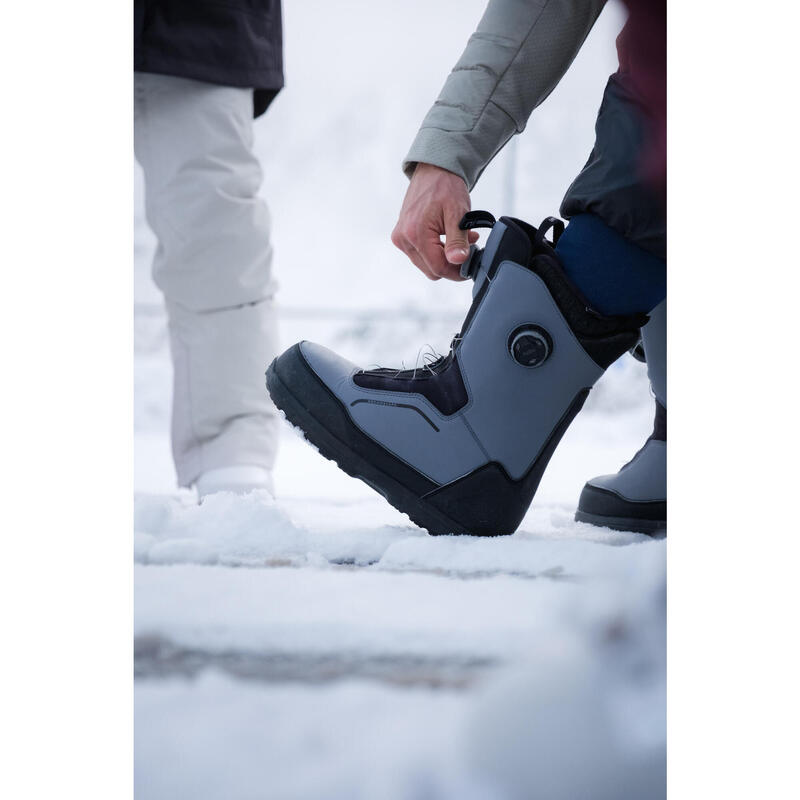 Dual Dial Snowboard Boots starrer Flex - Allroad 900 grau