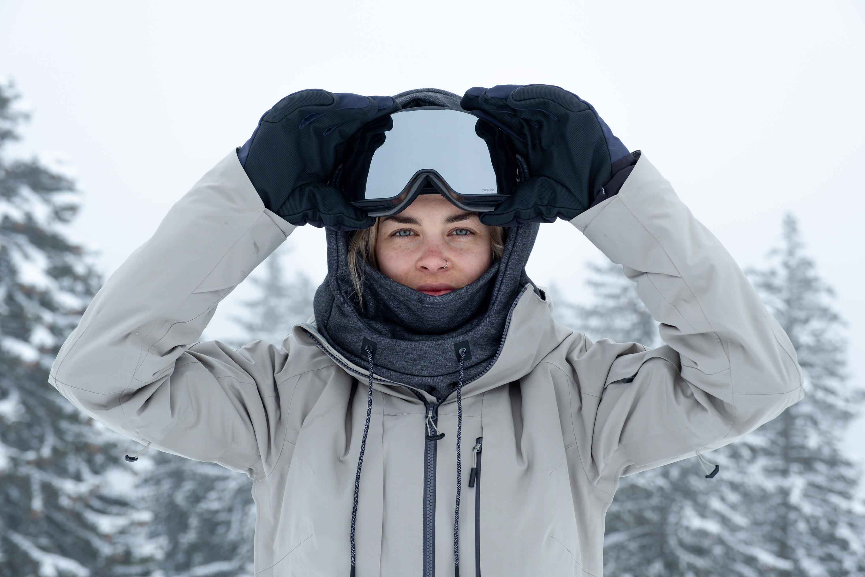 Cagoule de ski – gris foncé 8/8