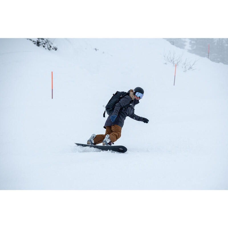 Pantalon Snowboard Impermeabil și călduros SNB 500 Portocaliu Damă