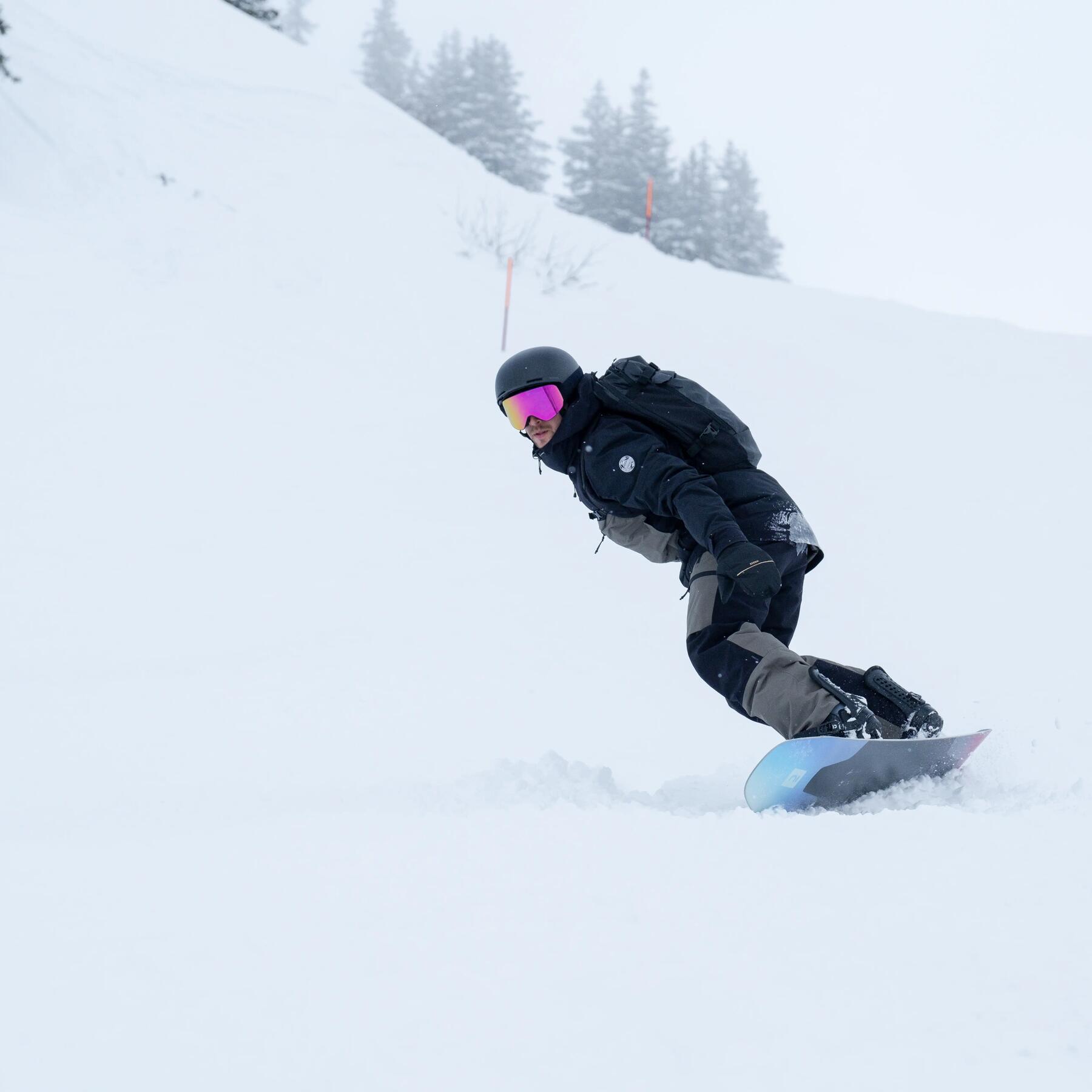 Snowboard Decathlon numa pista