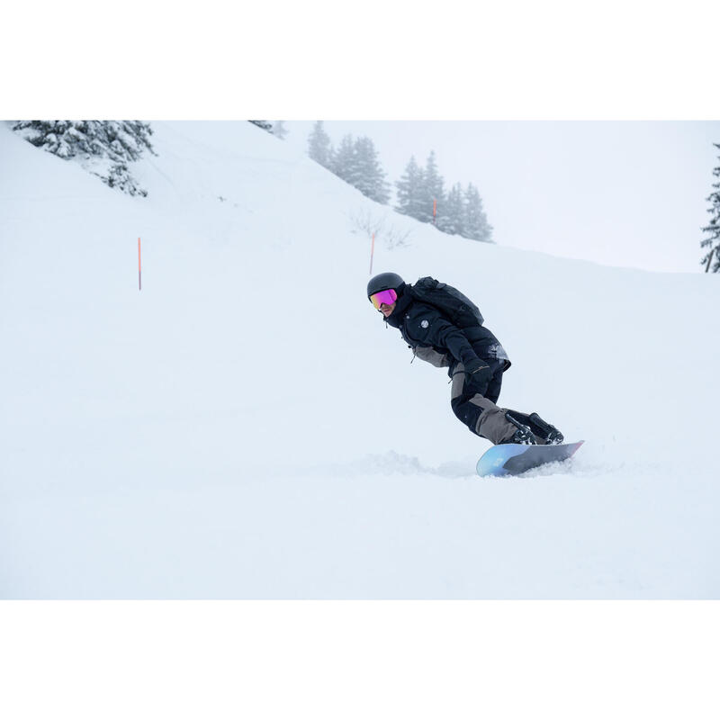 Pantalon Snowboard Impermeabil și călduros SNB 500 kaki Bărbați
