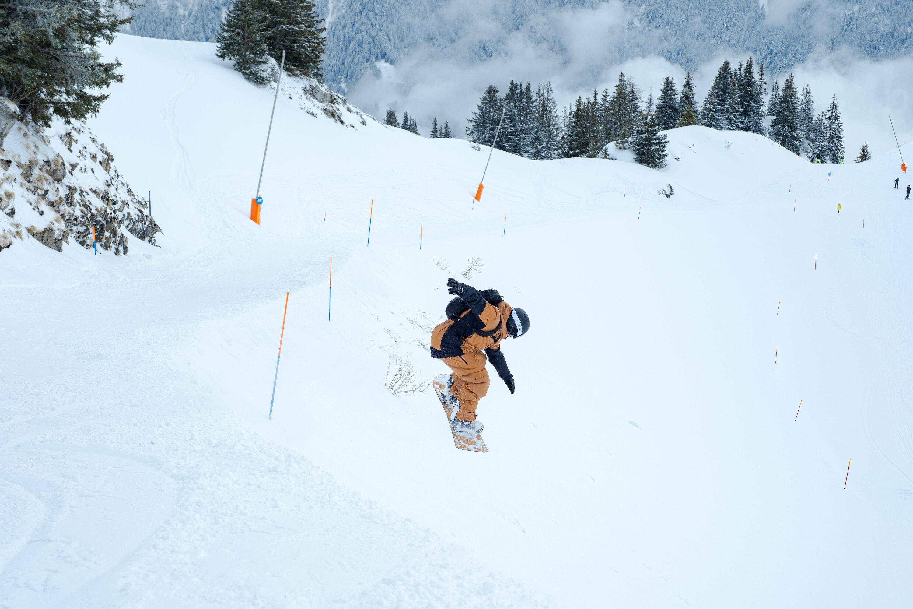 Calças de Snowboard Quentes e Impermeáveis SNB 500 Homem Camel 14/14