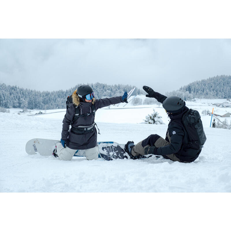 Pantalon Snowboard Impermeabil și călduros SNB 500 kaki Bărbați