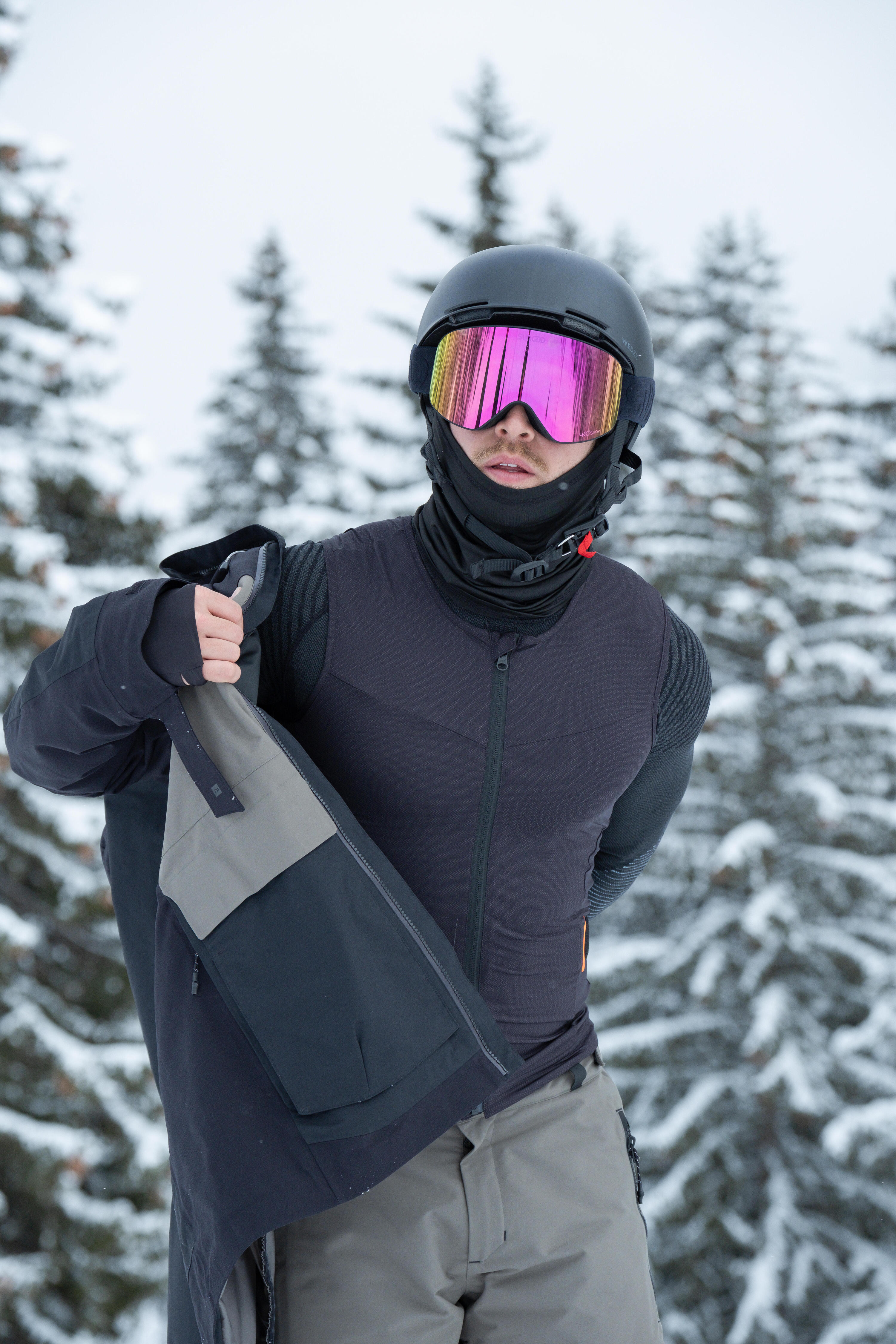 Rückenprotektor Erwachsene MTB Ski Snowboard - DBCK 900 schwarz  10/15
