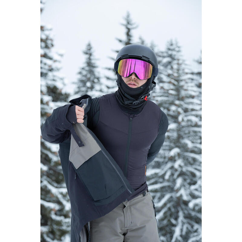 Gilet de protection dorsale vtt, ski et snowboard homme dbck 900 - noir