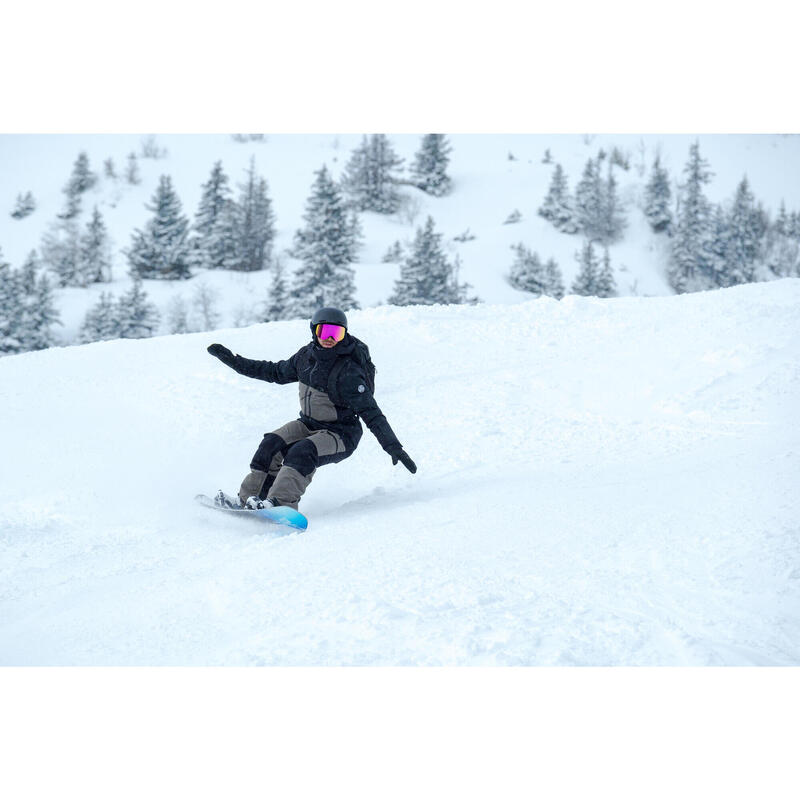 Pantalon Snowboard Impermeabil și călduros SNB 500 kaki Bărbați