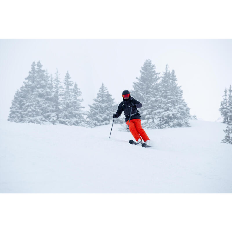 Pantalon de ski et snowboard très chaud et respirant  homme, 500 orange