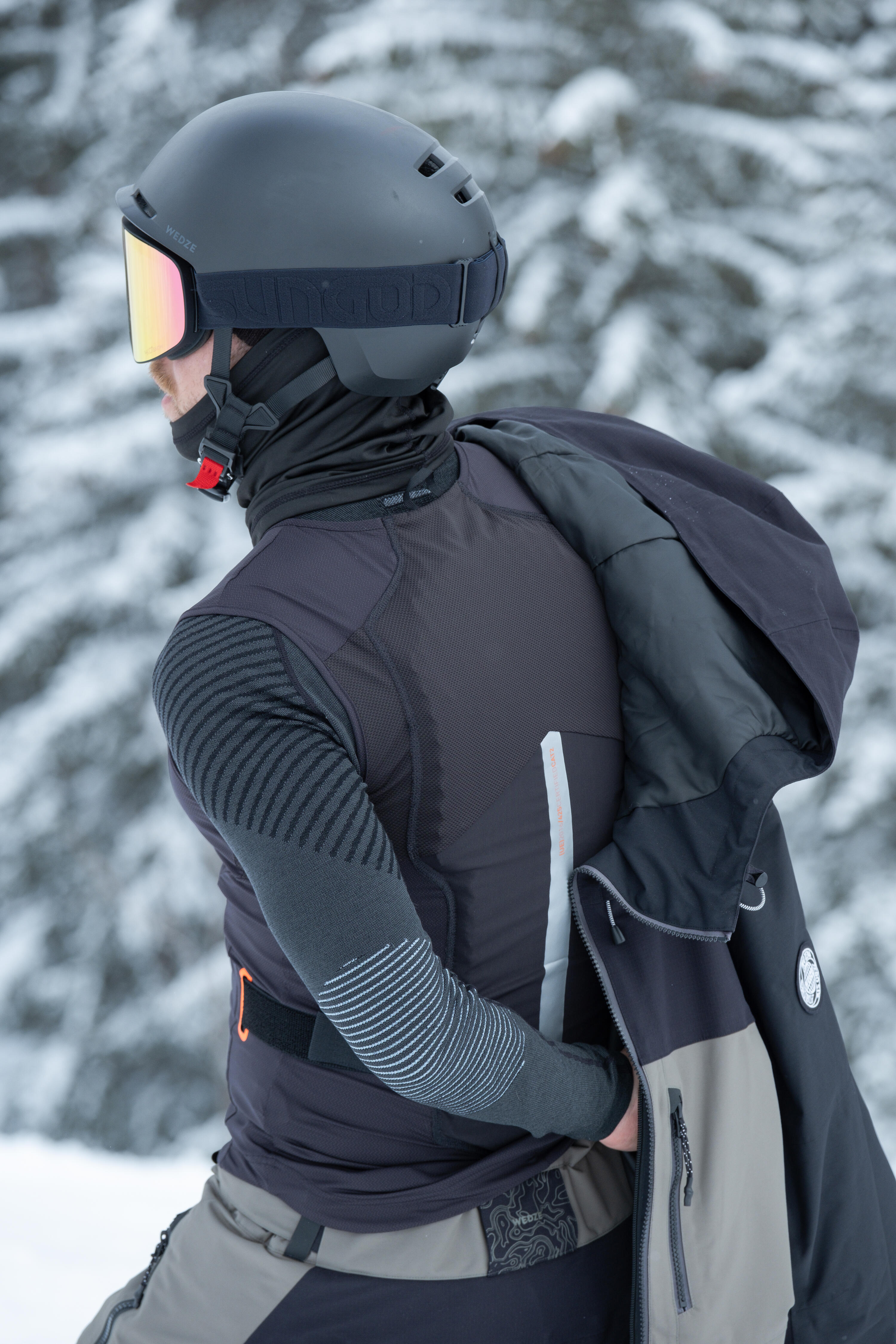 Rückenprotektor Erwachsene MTB Ski Snowboard - DBCK 900 schwarz  9/15