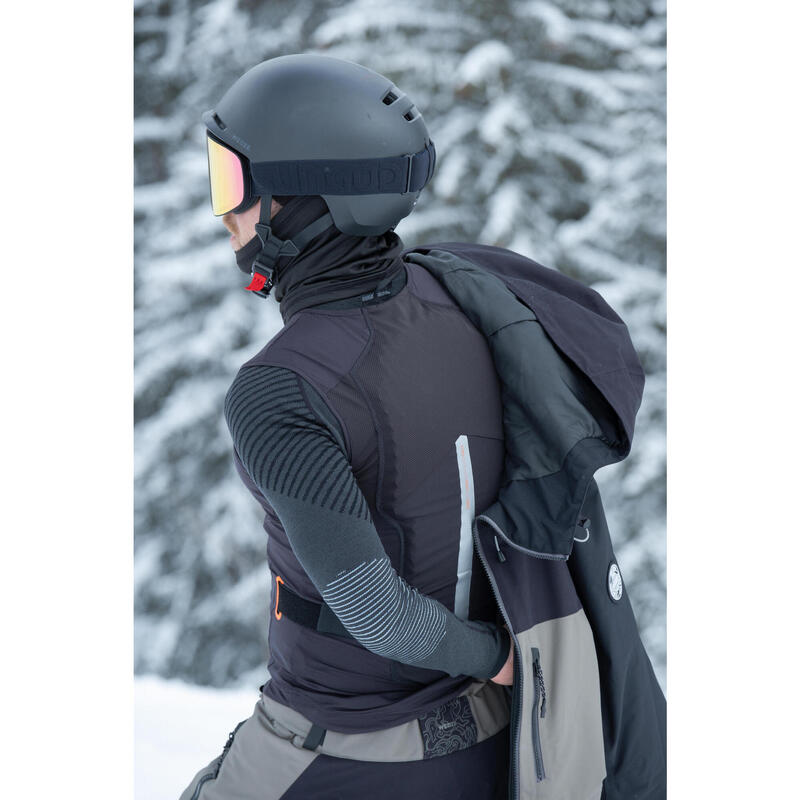 Rugbeschermer voor mountainbiken skiën snowboarden heren DBCK 900 zwart