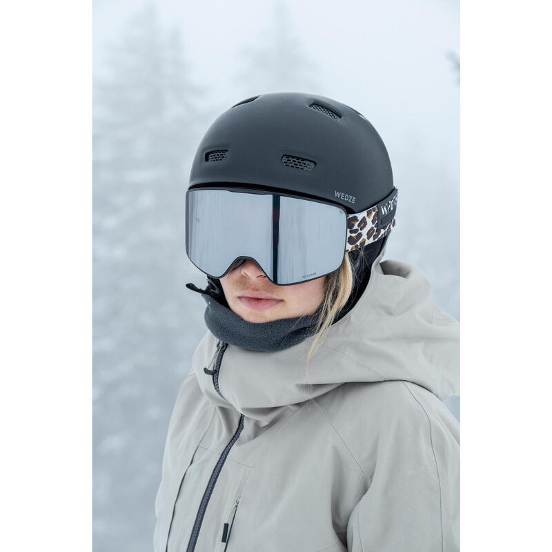 Cască schi și snowboard adulți și copii, FS 300 negru
