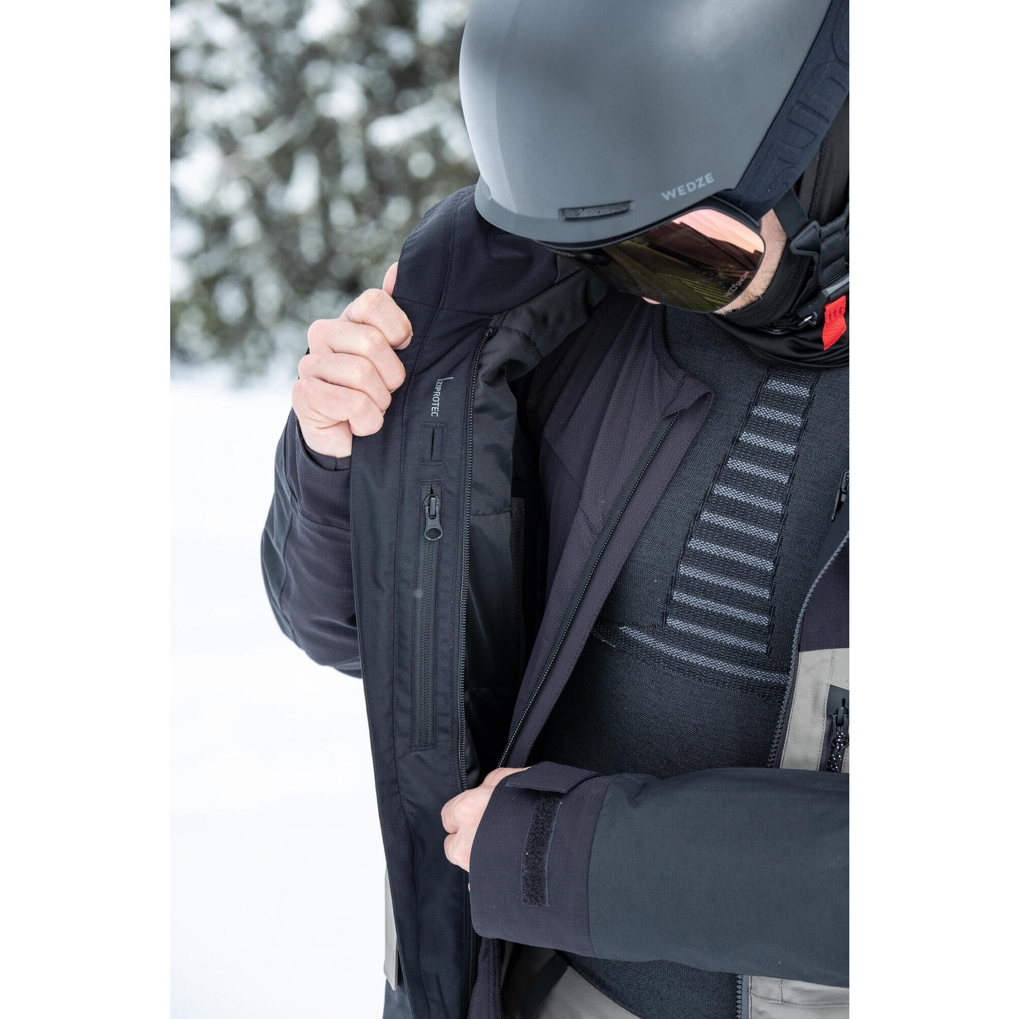 Warm and resistant snowboard jacket for men, SNB 500