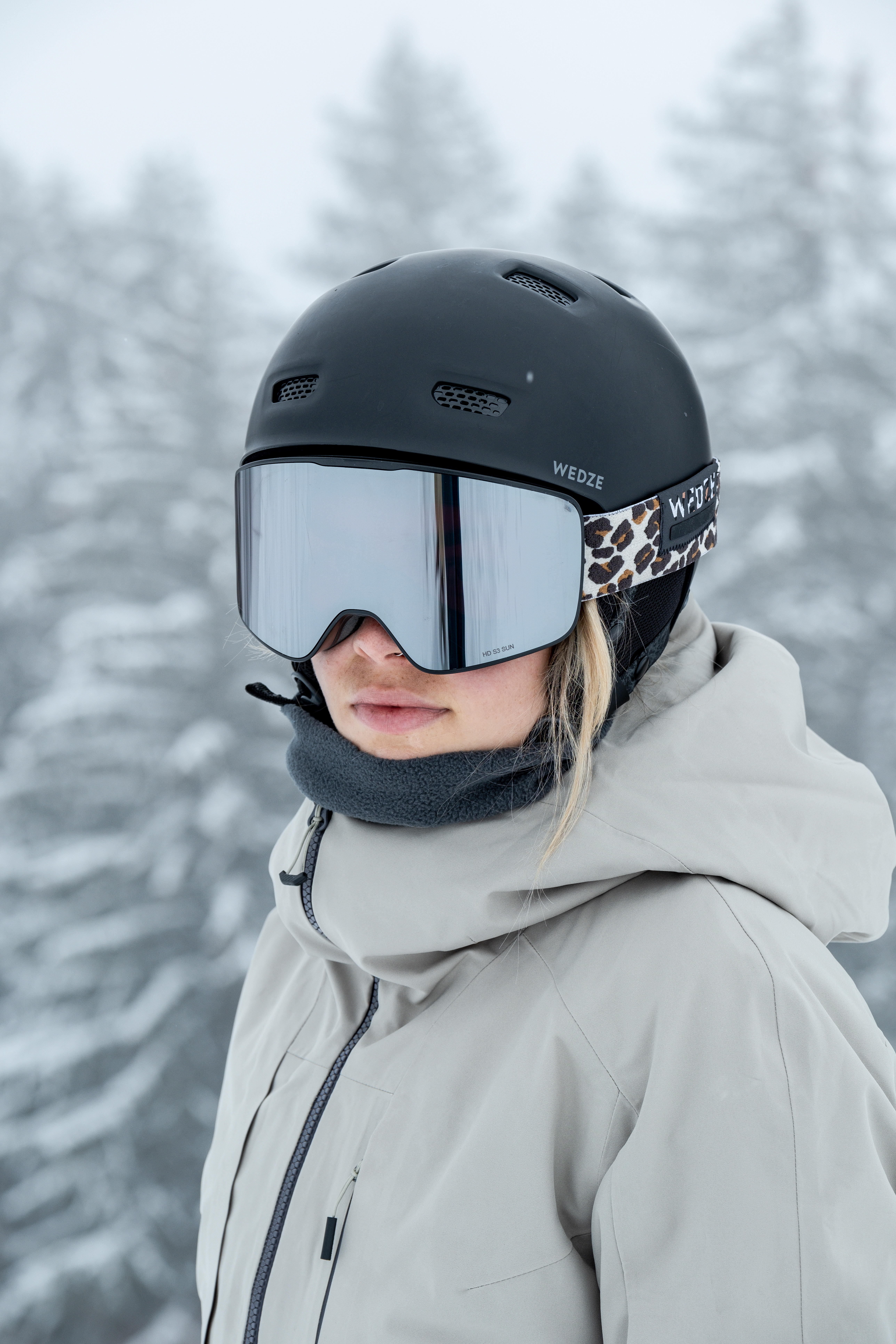 Fine Weather Interchangeable Ski Goggles, G 900 C HD - WEDZE