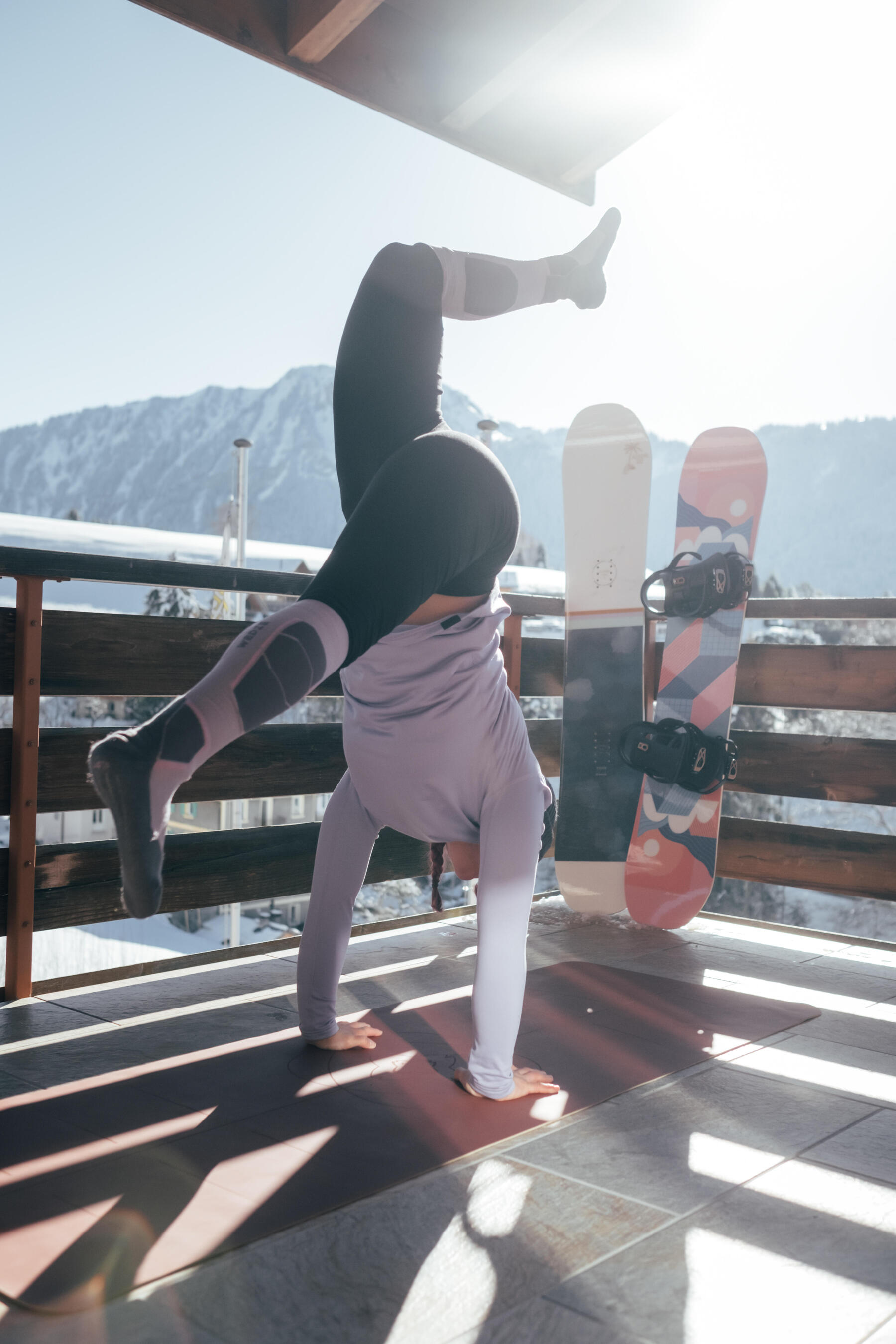 Meias de ski com Spandex