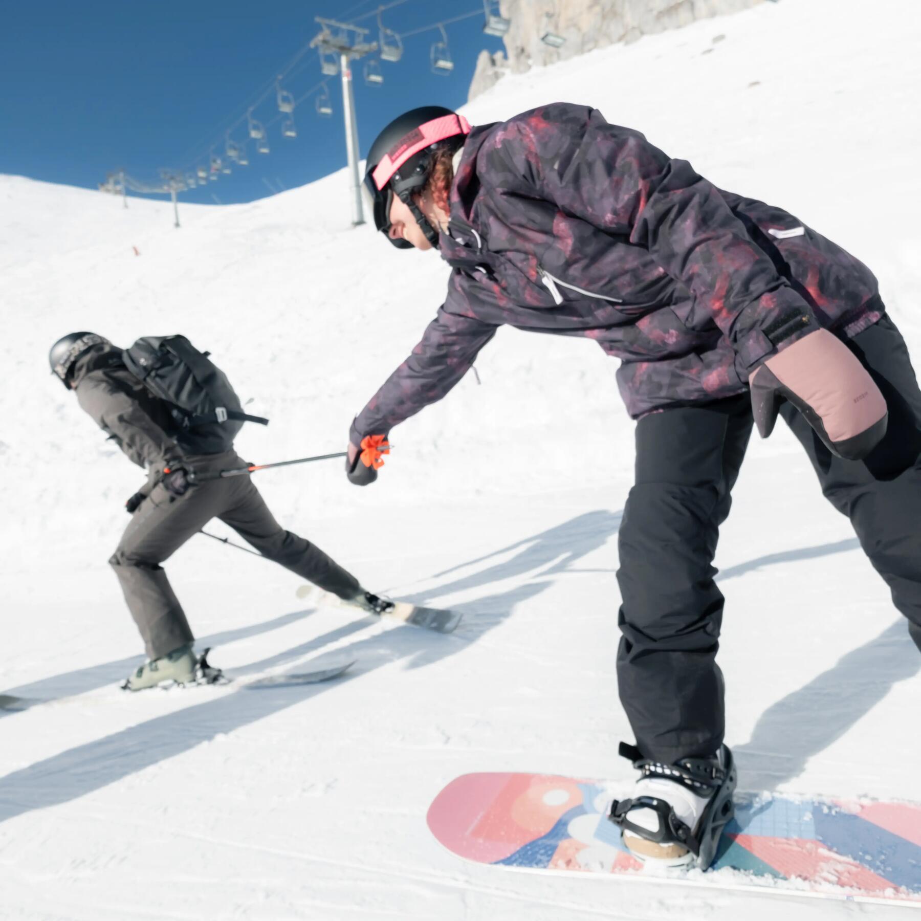 femme doudoune première couche de ski snowboard decathlon quechua winter