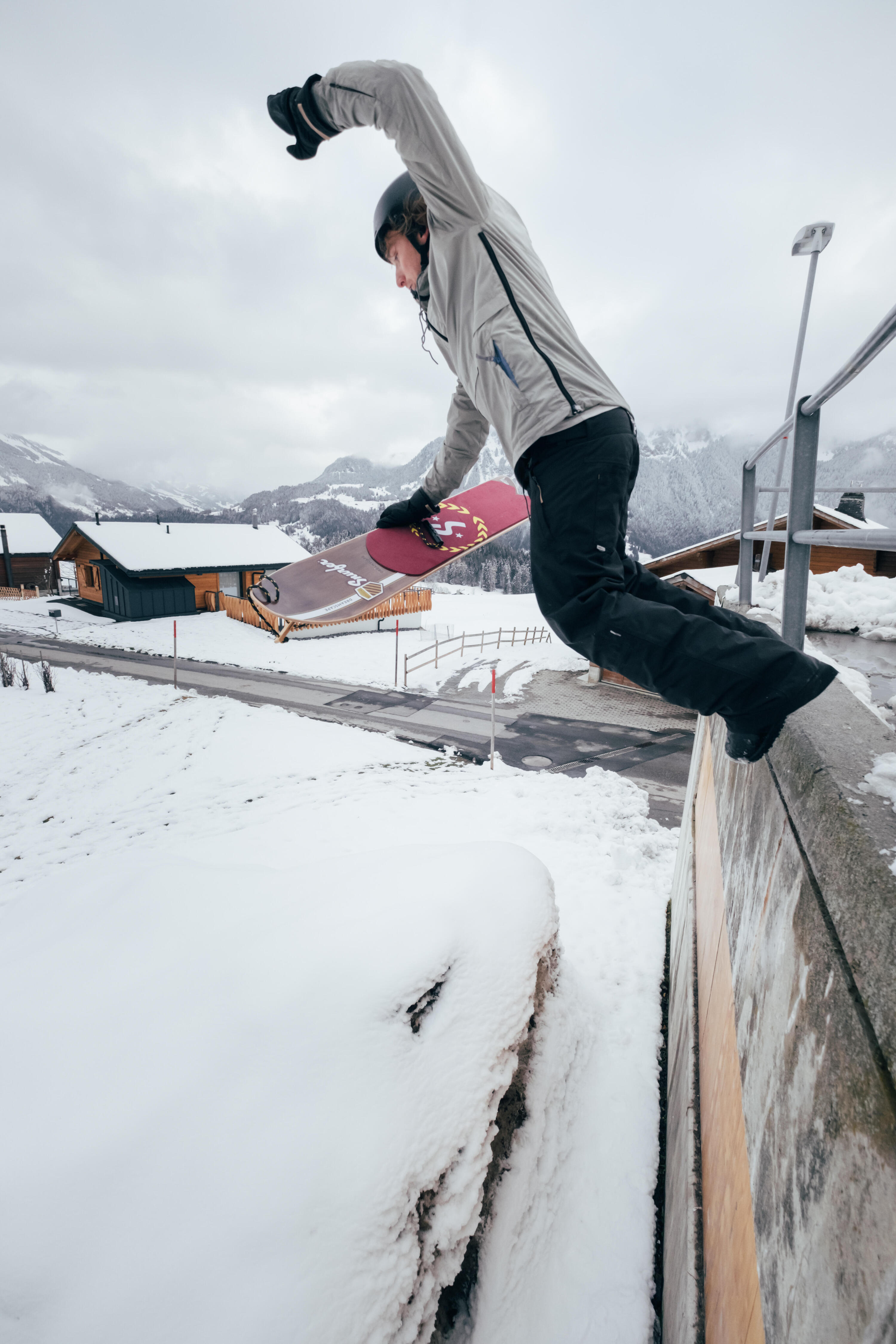 Veste de snowboard légère et confortable 1/2 zip, snb 100 verte 14/19