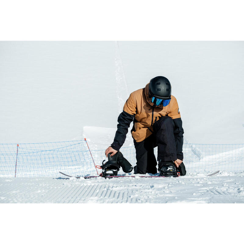 Pantalon de ski et snowboard résistant et imperméable homme, SNB 500 noir