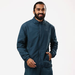 Men Fitness Tracksuit Jacket with Moisture Management FJA 100 - Turquoise Blue