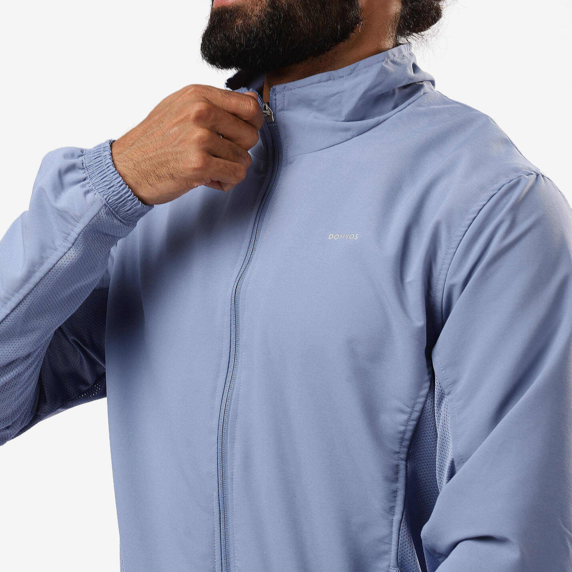 Men Fitness Tracksuit Jacket with Moisture Management FJA 100 - Dusk Blue -  5