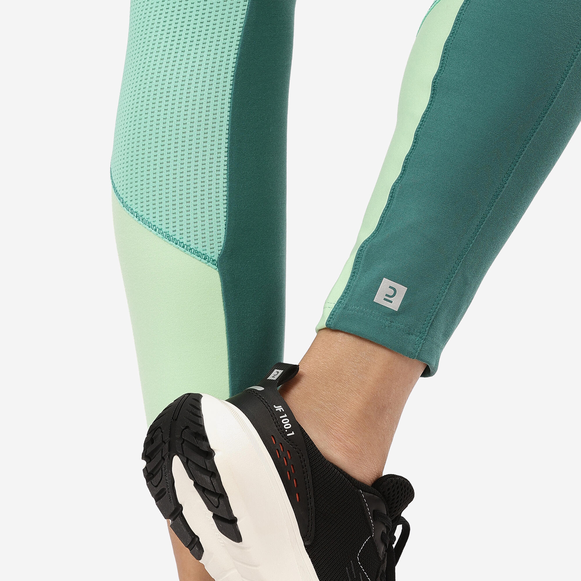 Women Gym Leggings with Phone Pocket - Mint green