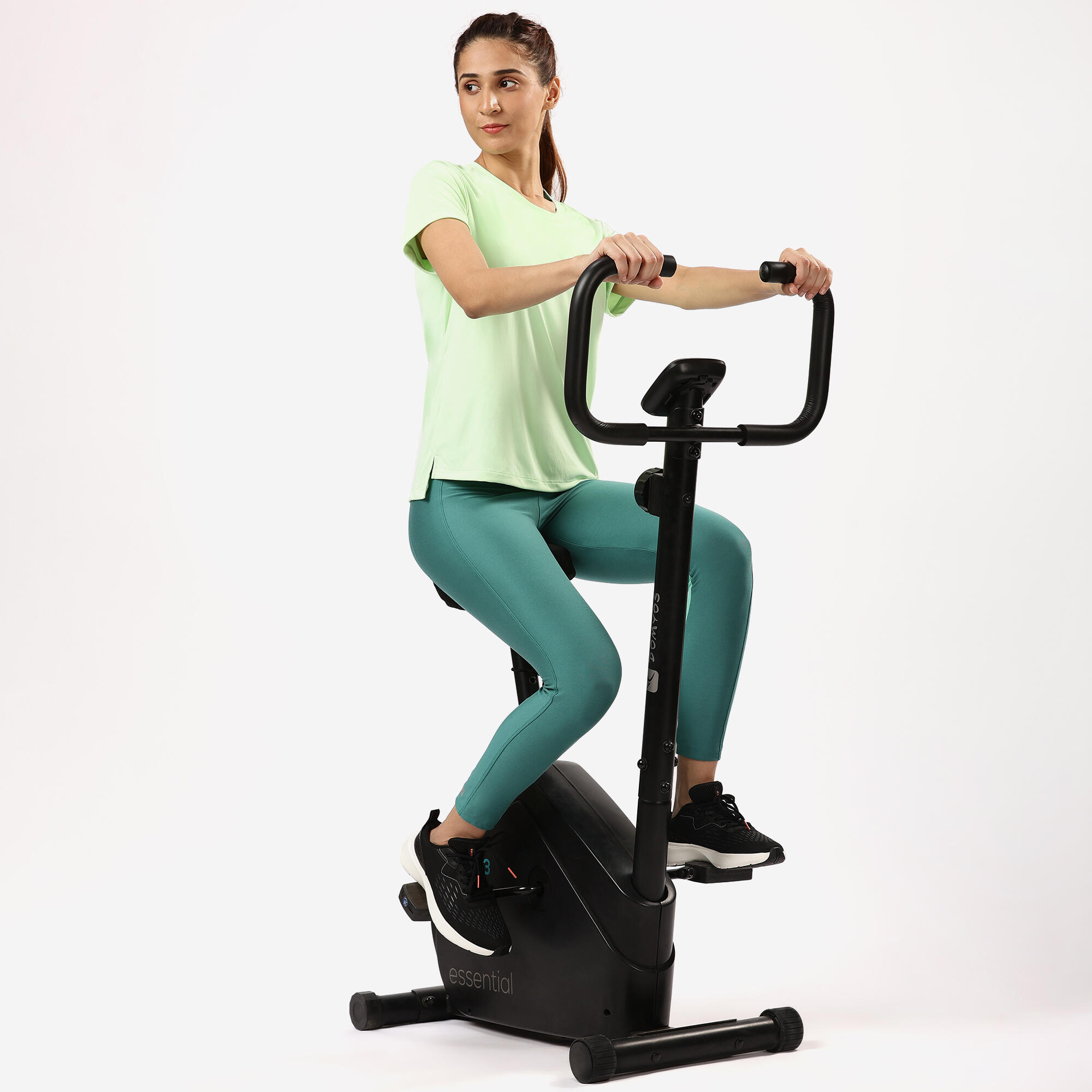 Women Gym Leggings with Phone Pocket - Mint green