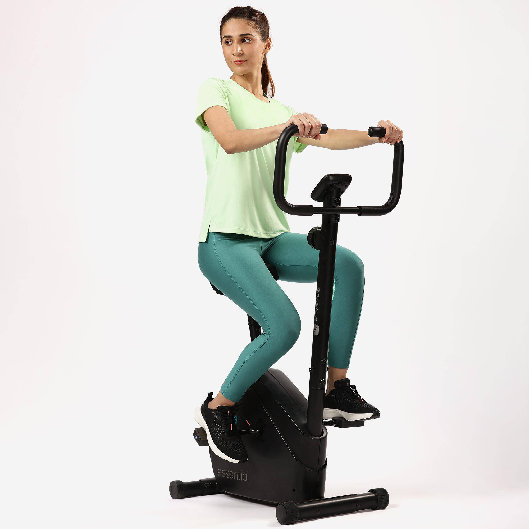 Women Gym Leggings with Phone Pocket - Mint green -  2