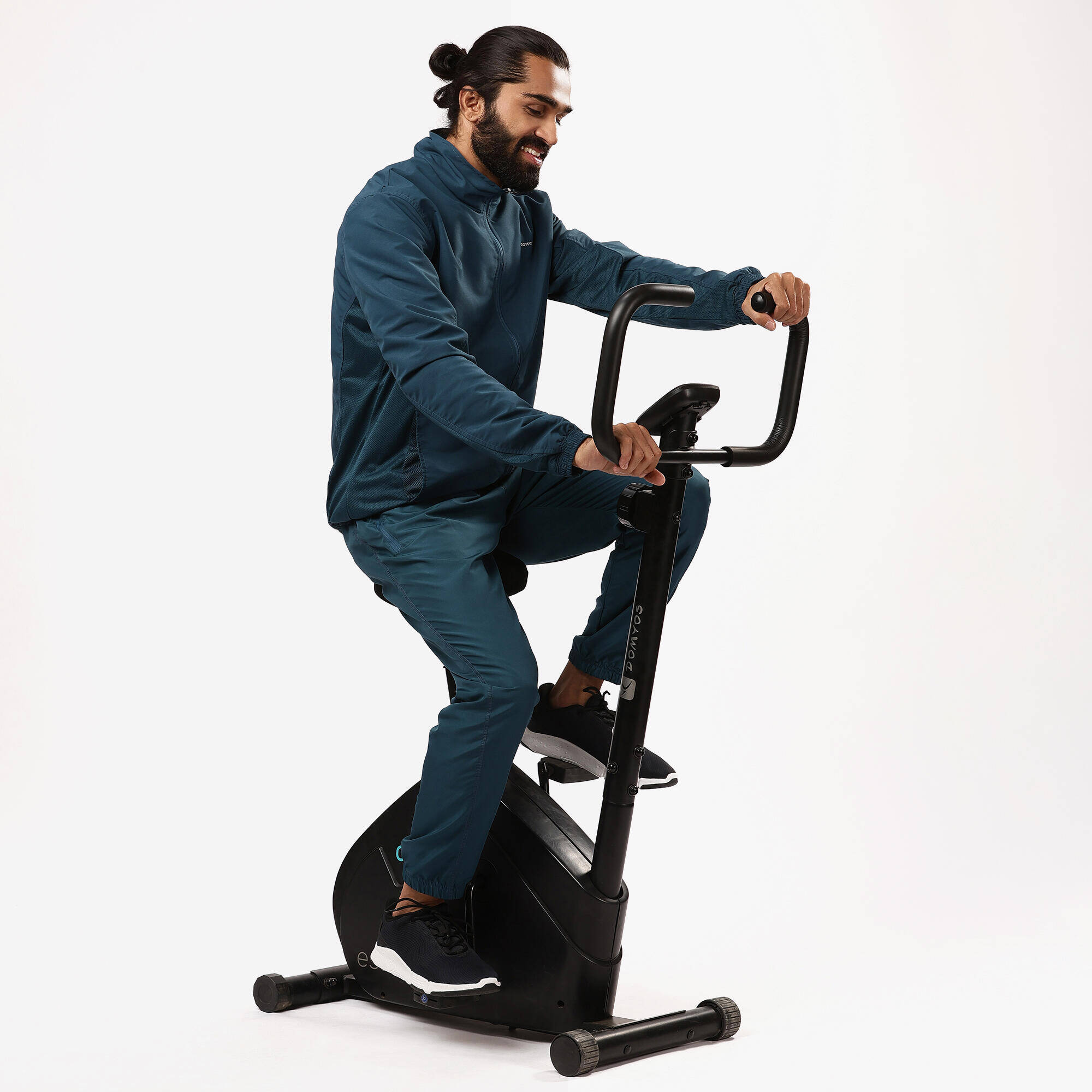 Men Fitness Tracksuit Jacket with Moisture Management FJA 100 - Turquoise Blue -  2