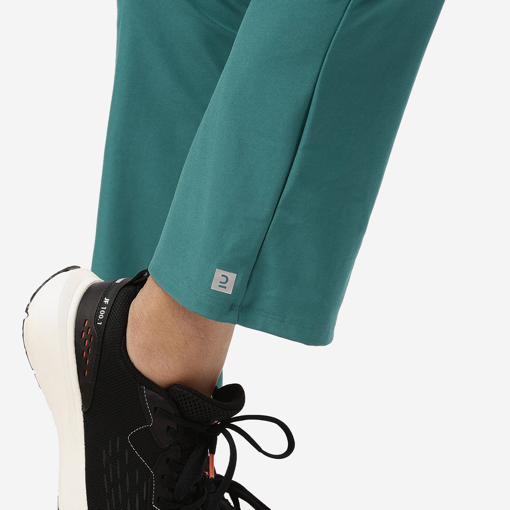 Women Gym Trackpants, Flared and Stretchable, Quick Dry, Opaque Fabric - Green -  5