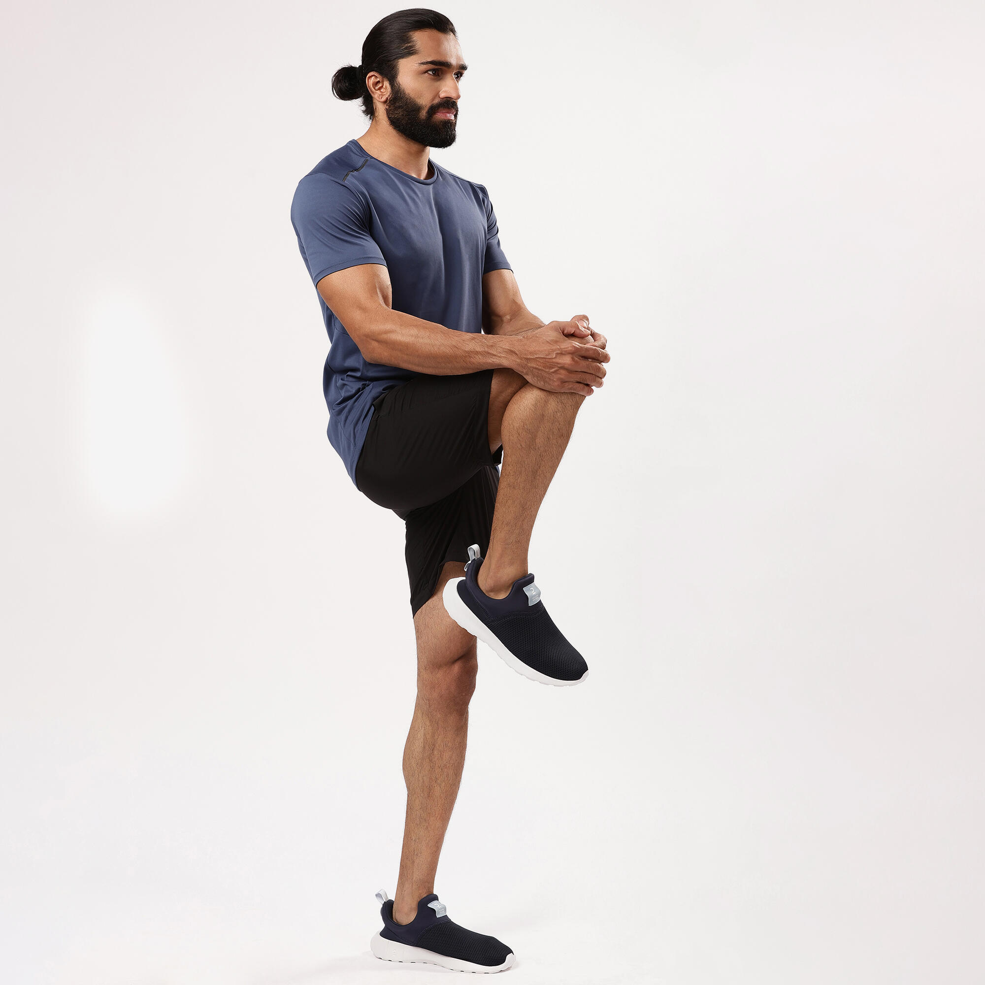 Be Fitted Men's Walking Sneaker Navy