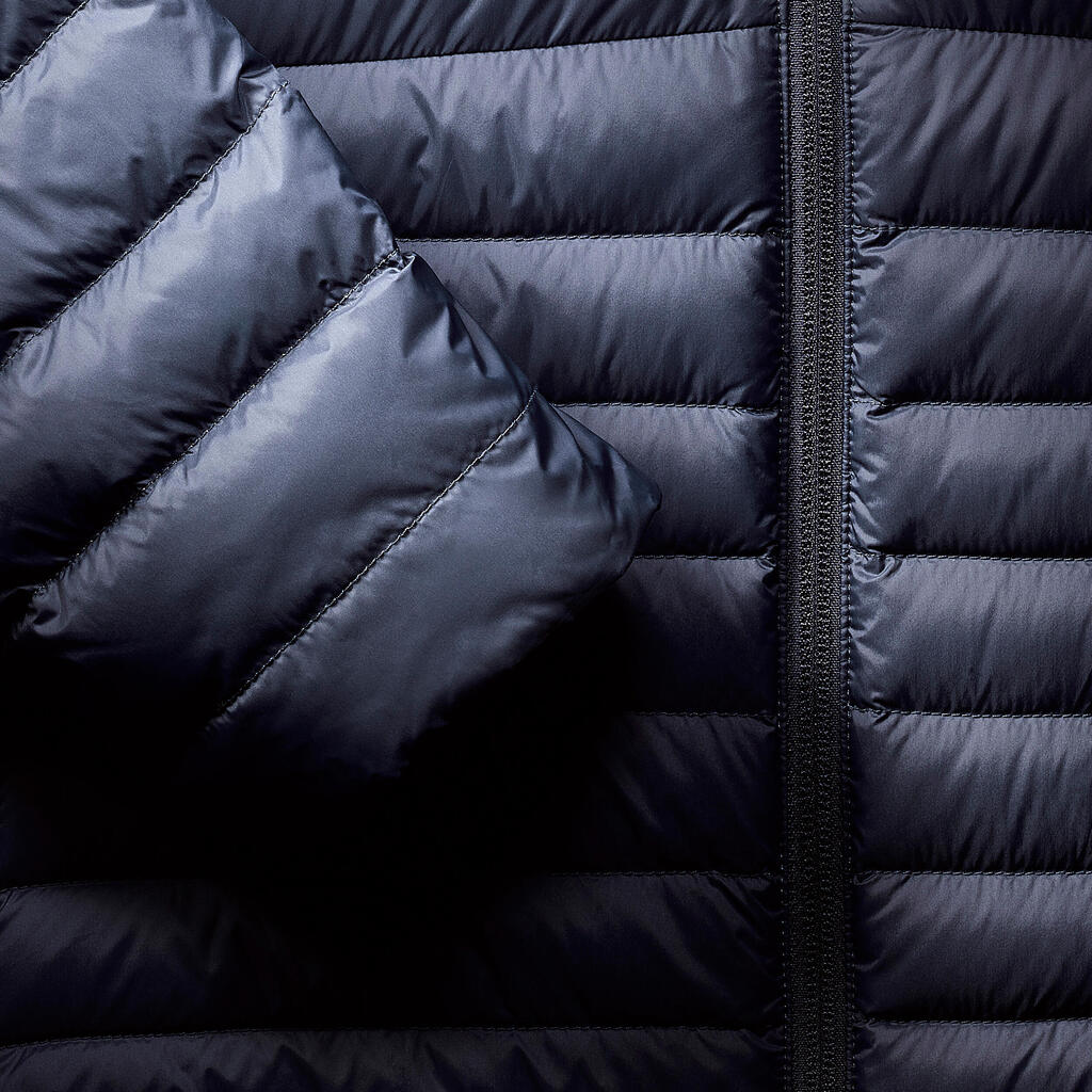 Doudoune à capuche de randonnée -5°C homme, MT100 bleu