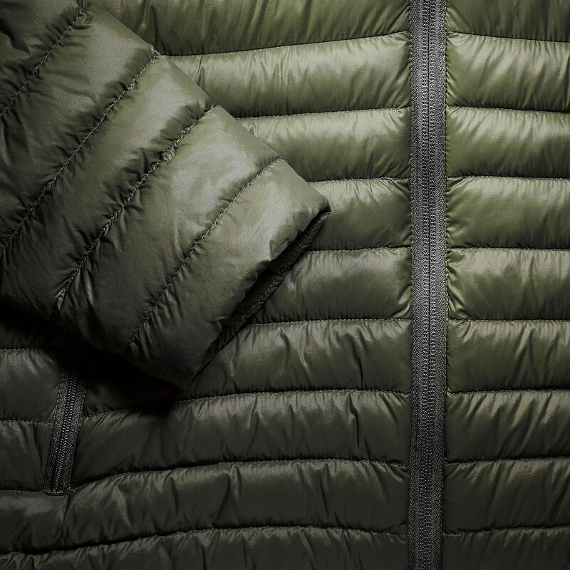 Doudoune à capuche de randonnée -5°C homme, MT100 vert