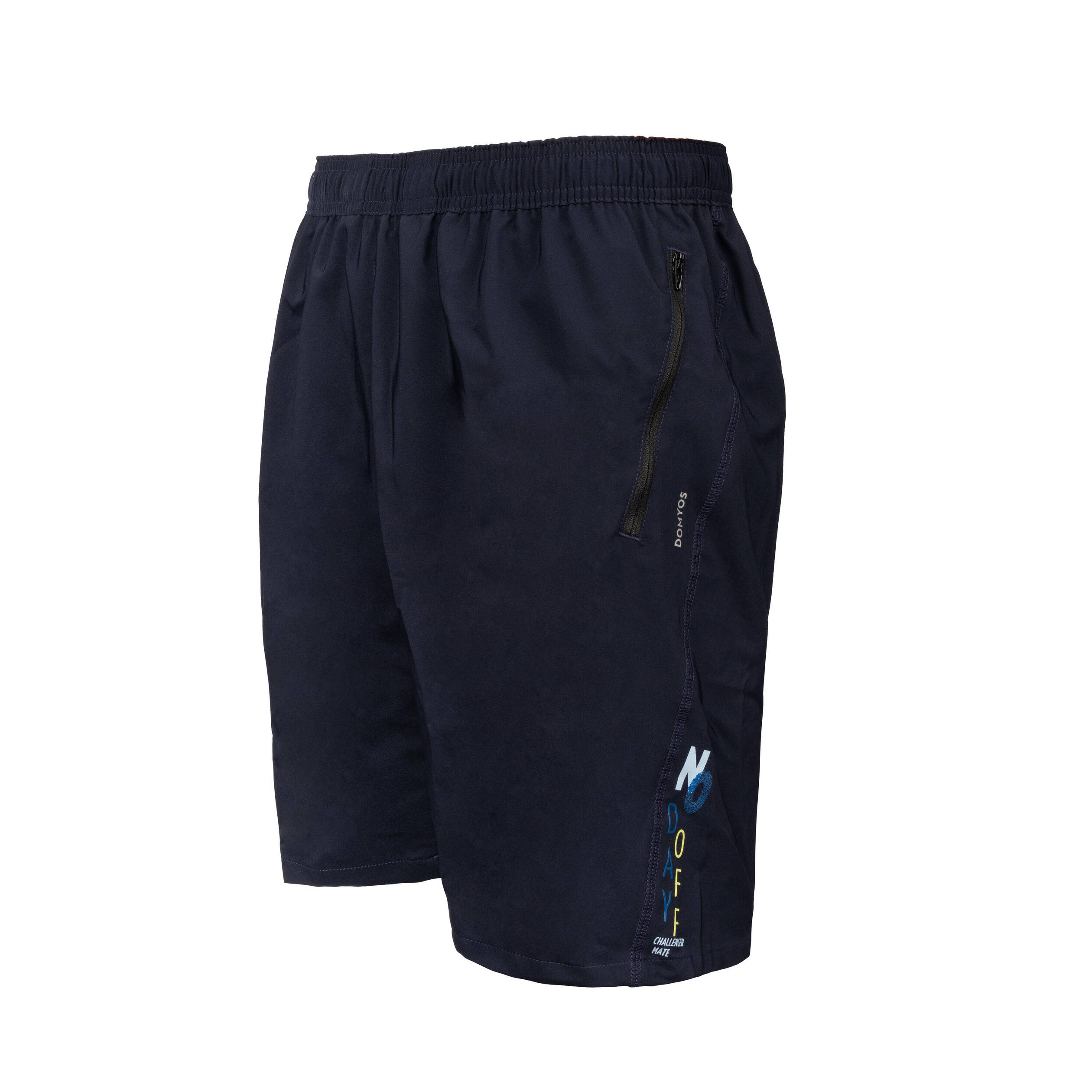 Men Gym Shorts Stretchable, Quick Dry with Zip Pockets - Blue