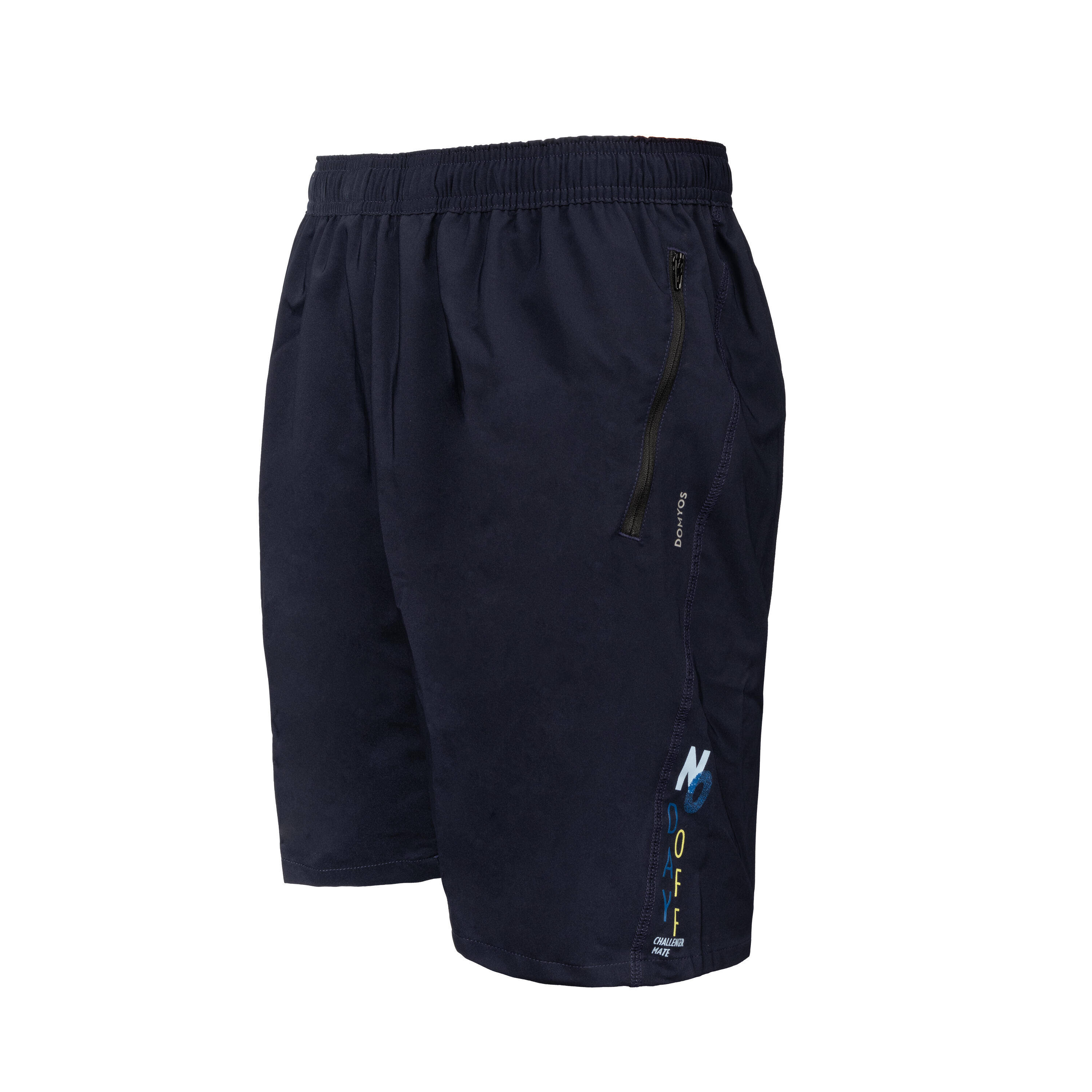 Men Gym Shorts Stretchable, Quick Dry with Zip Pockets - Blue -  1