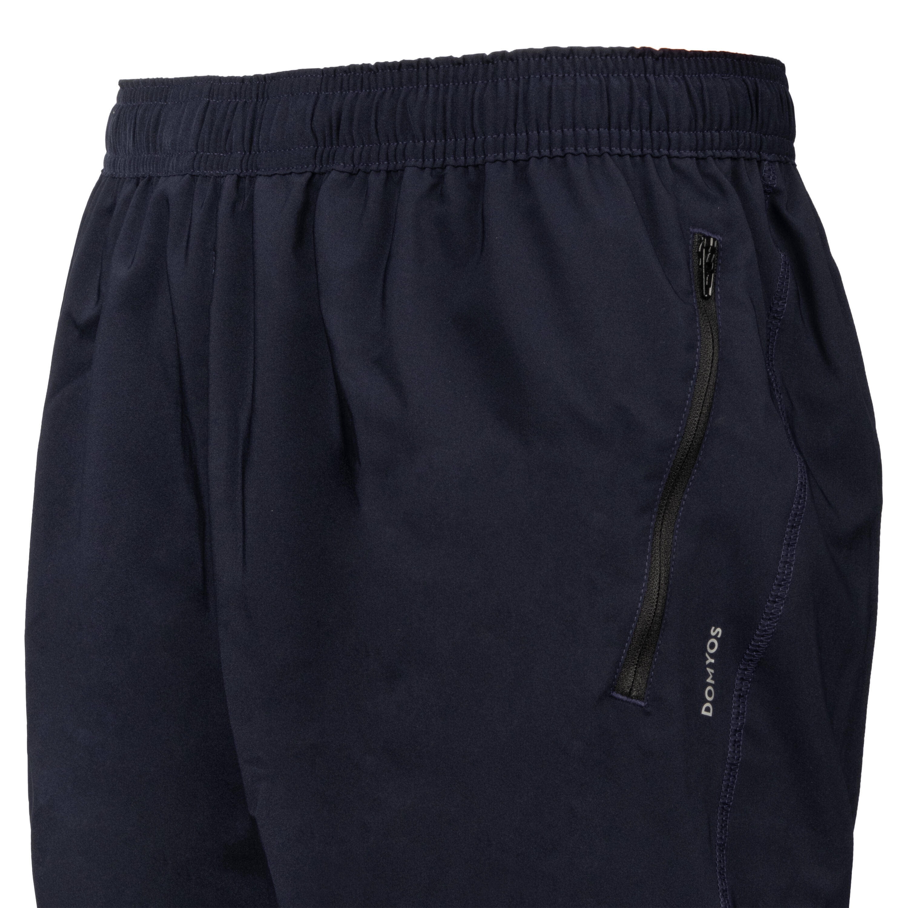 Men Gym Shorts Stretchable, Quick Dry with Zip Pockets - Blue -  4