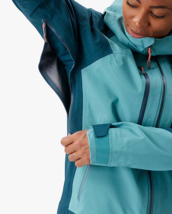 Wasserdichte Bergsteiger-Jacke Damen – Evo Mountaineering grün