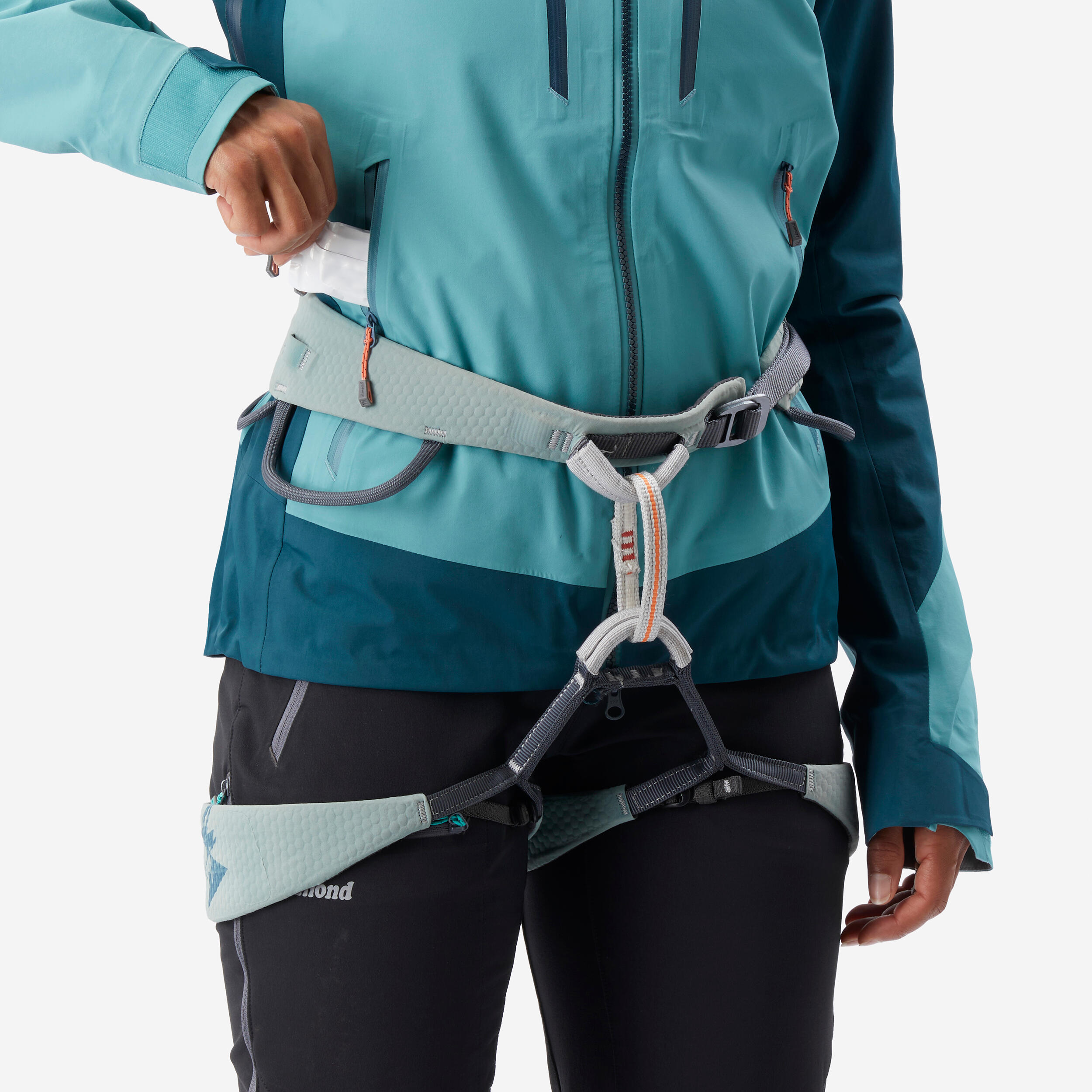 SIMOND Dámska nepremokavá horolezecká bunda Alpinism Evo modro-sivá M · záber 6