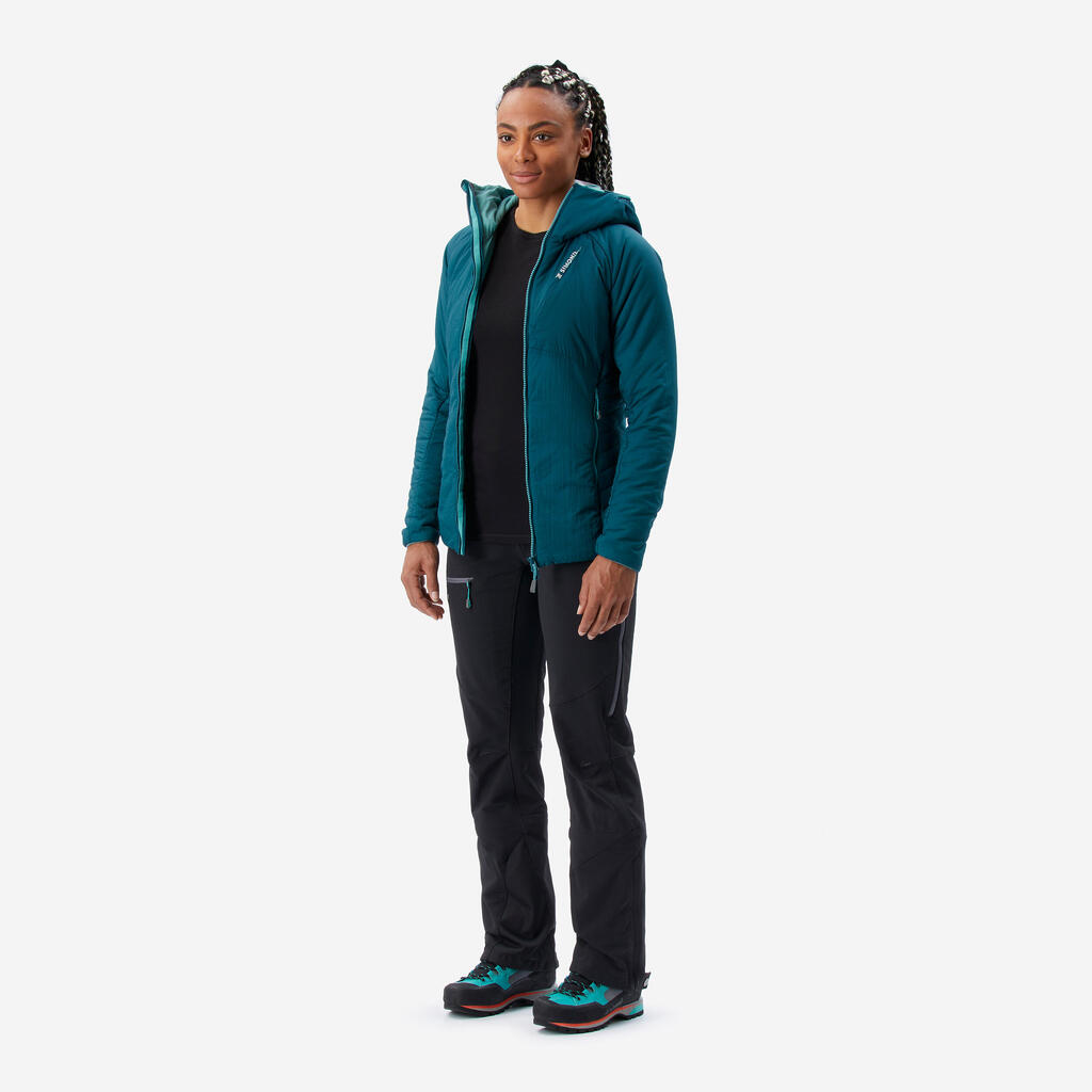 Damen wattierte Jacke - Alpinism graublau