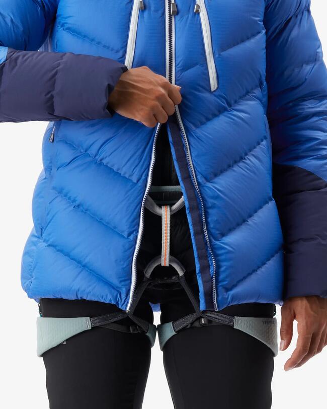 Doudoune en duvet d’alpinisme femme - MAKALU Bleu