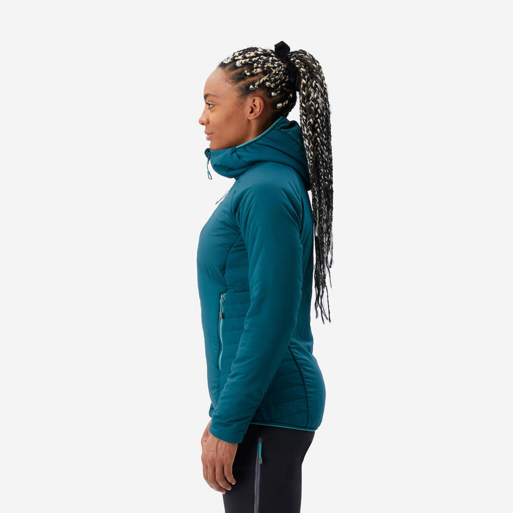 Damen wattierte Jacke - Alpinism graublau