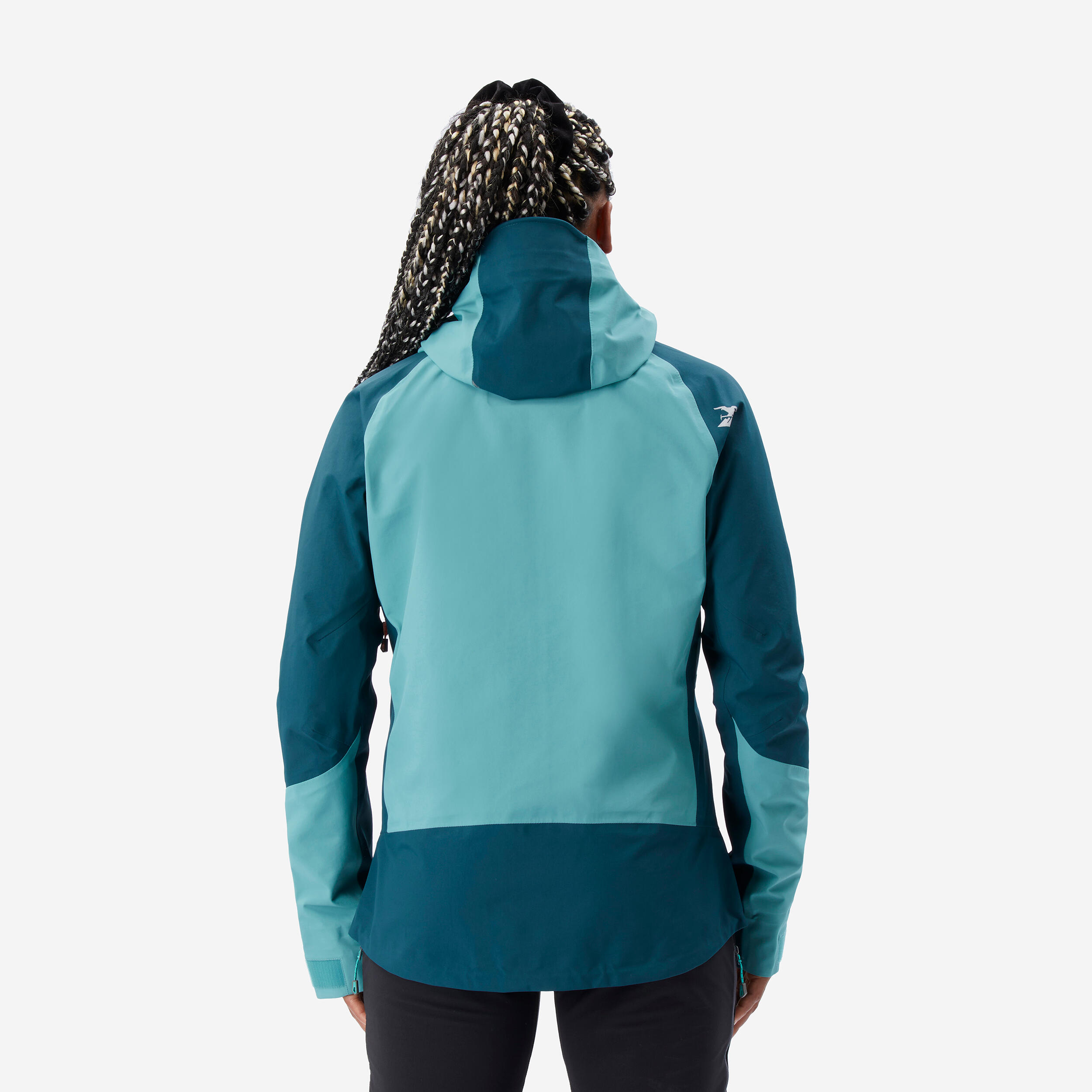 Waterdichte jas voor bergsport dames Alpinism Evo blauw 4/12