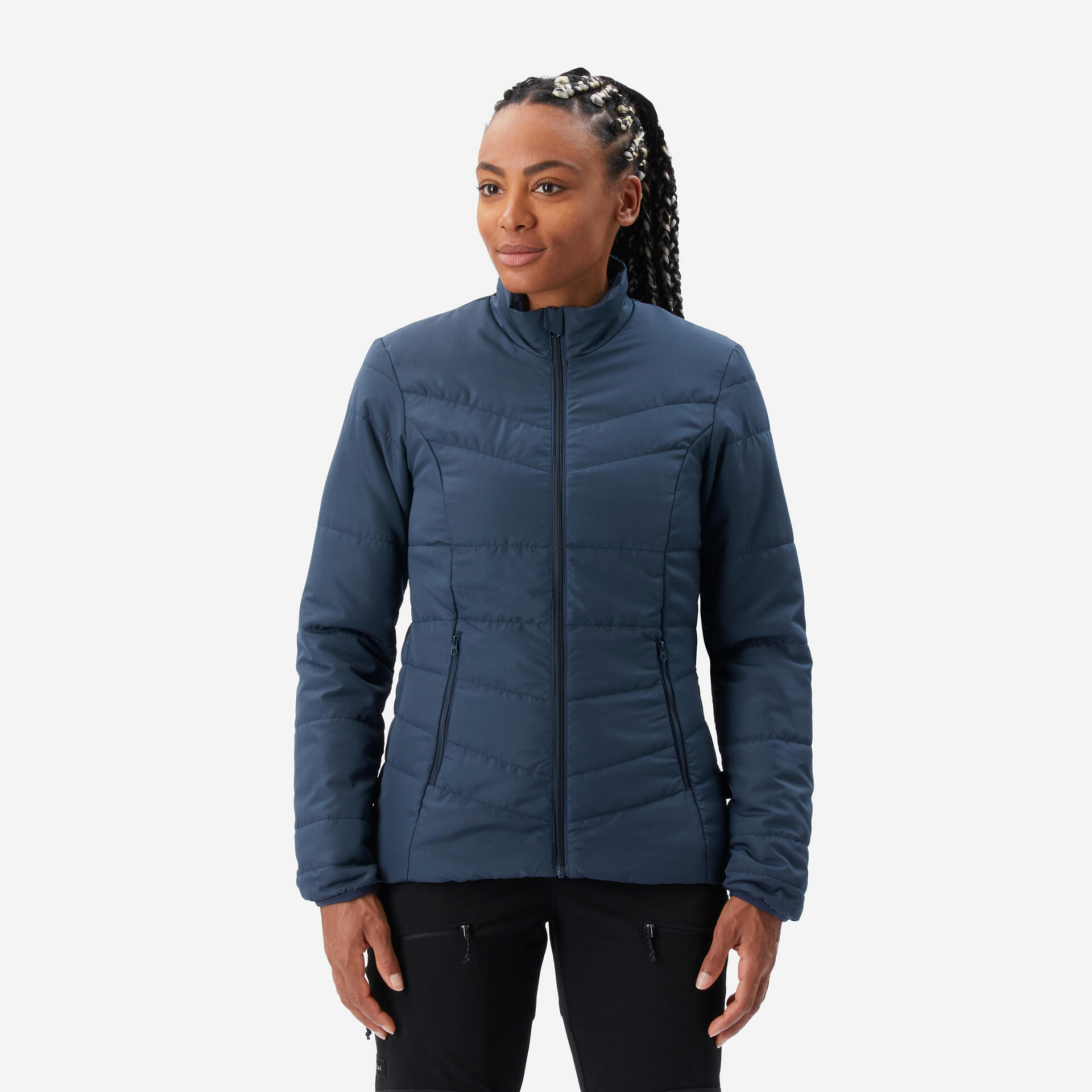 Women's Winter Padded Jacket MT50 0°C Navy