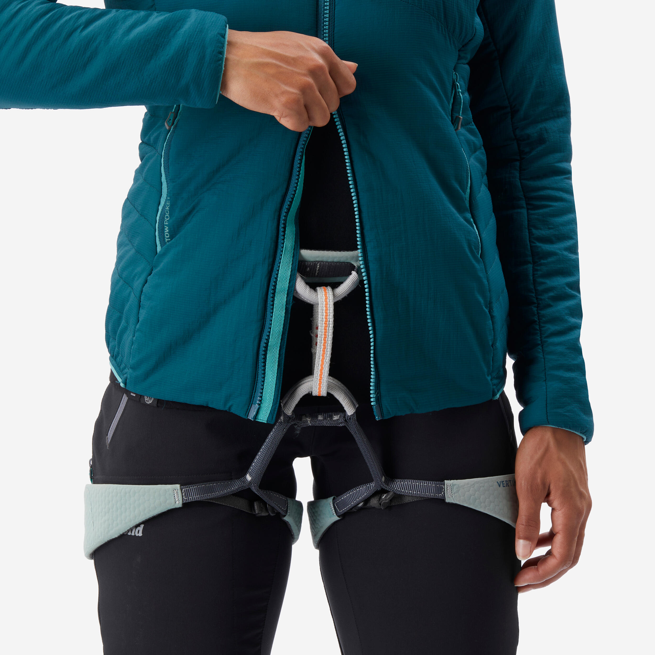 CASACO ACOLCHOADO SINTÉTICO de ALPINISMO MULHER - ALPINISM VERDE ESCURO 7/13