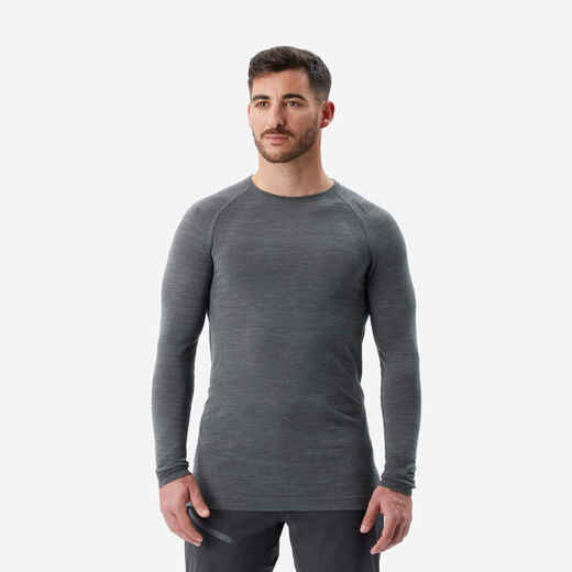 
      Men's Long-Sleeve Seamless Wool T-Shirt - ALPINISM
  