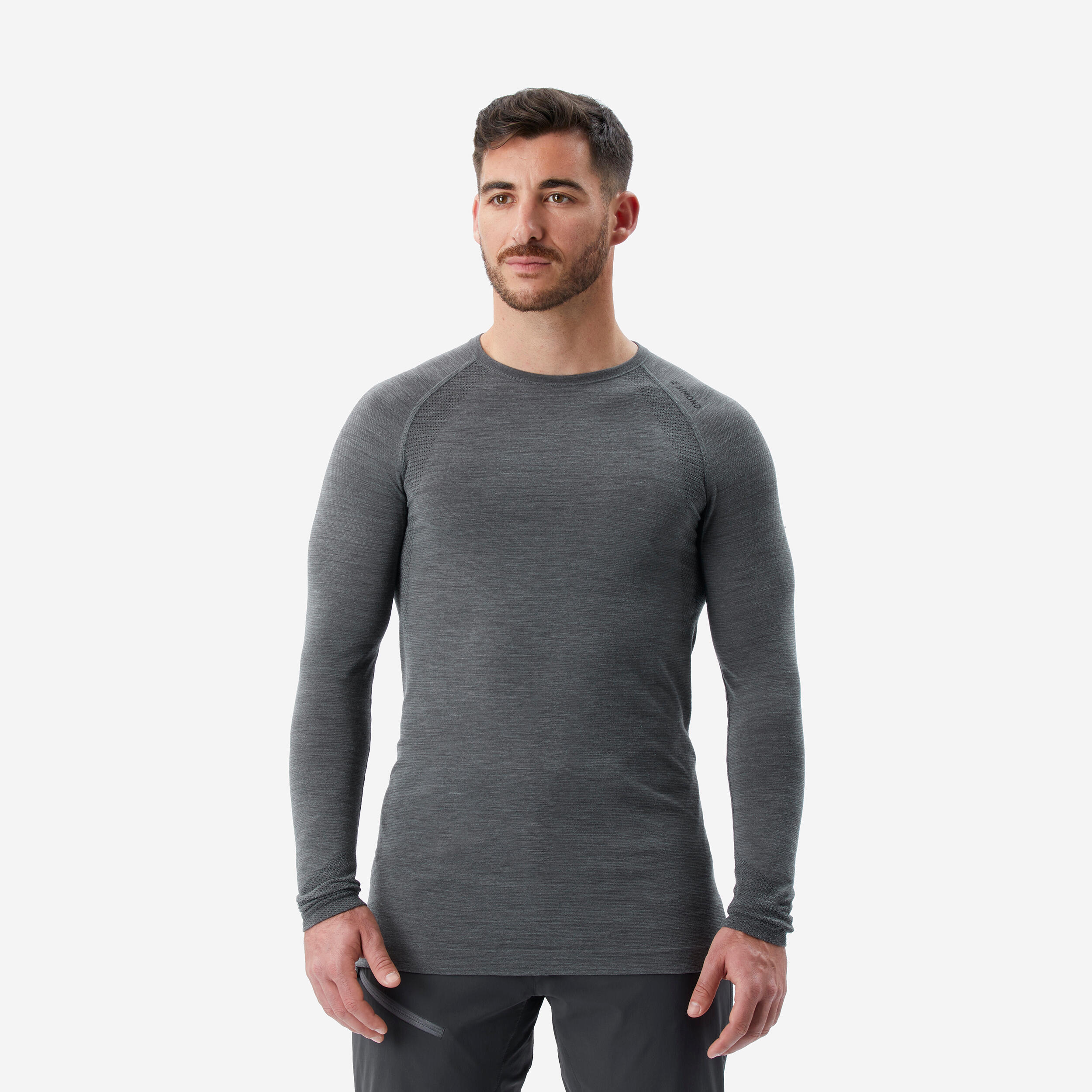 Simond - Tee-shirt Seamless Manches Longues En Laine Homme - Alpinism - T-shirt Manches Longues - Escalade Alpi Canyoning Parapente - Gris - 52 2xl - Decathlon