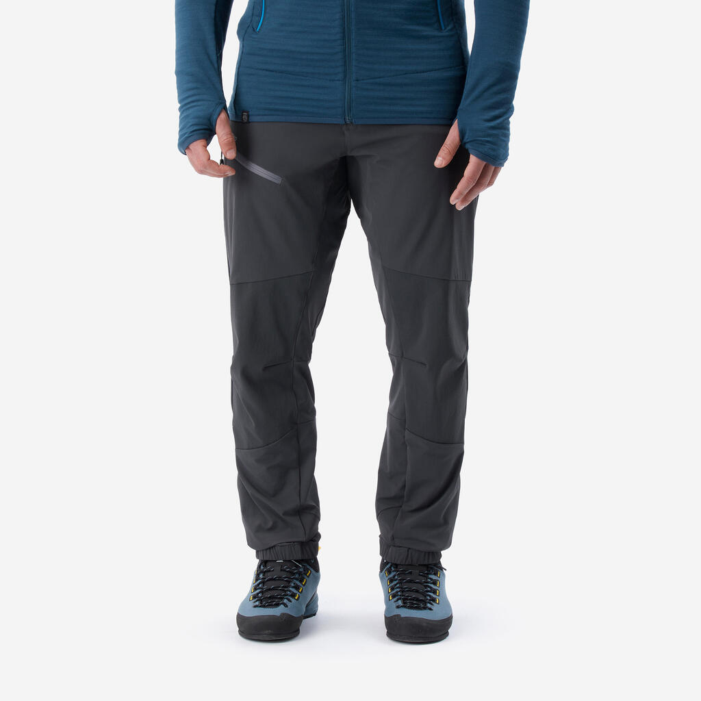 PANTALONE ALPINISM LIGHT EVO ZA PLANINARENJE MUŠKE - SIVE