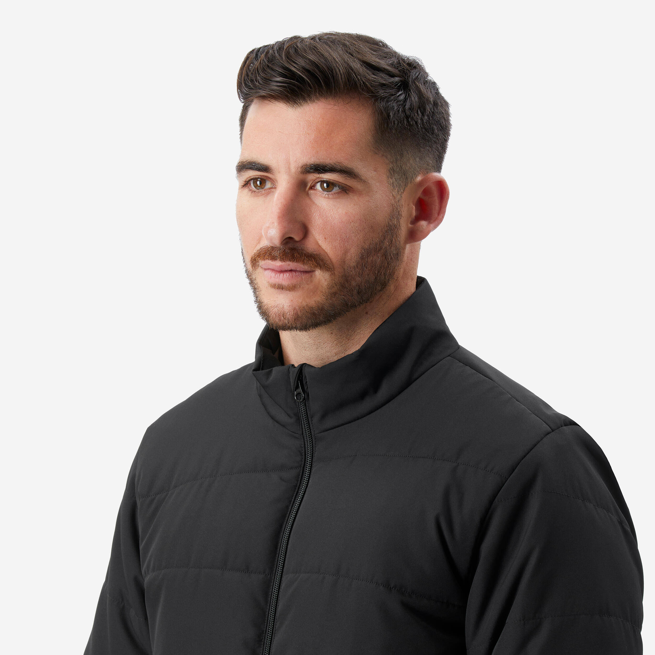 Men Puffer Jacket for Trekking - MT50 Black -  5