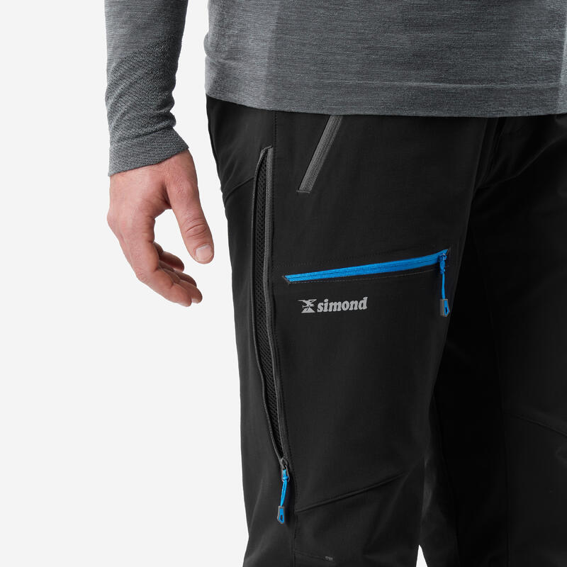 Herren Bergsteigen Softshellhose - Alpinism schwarz