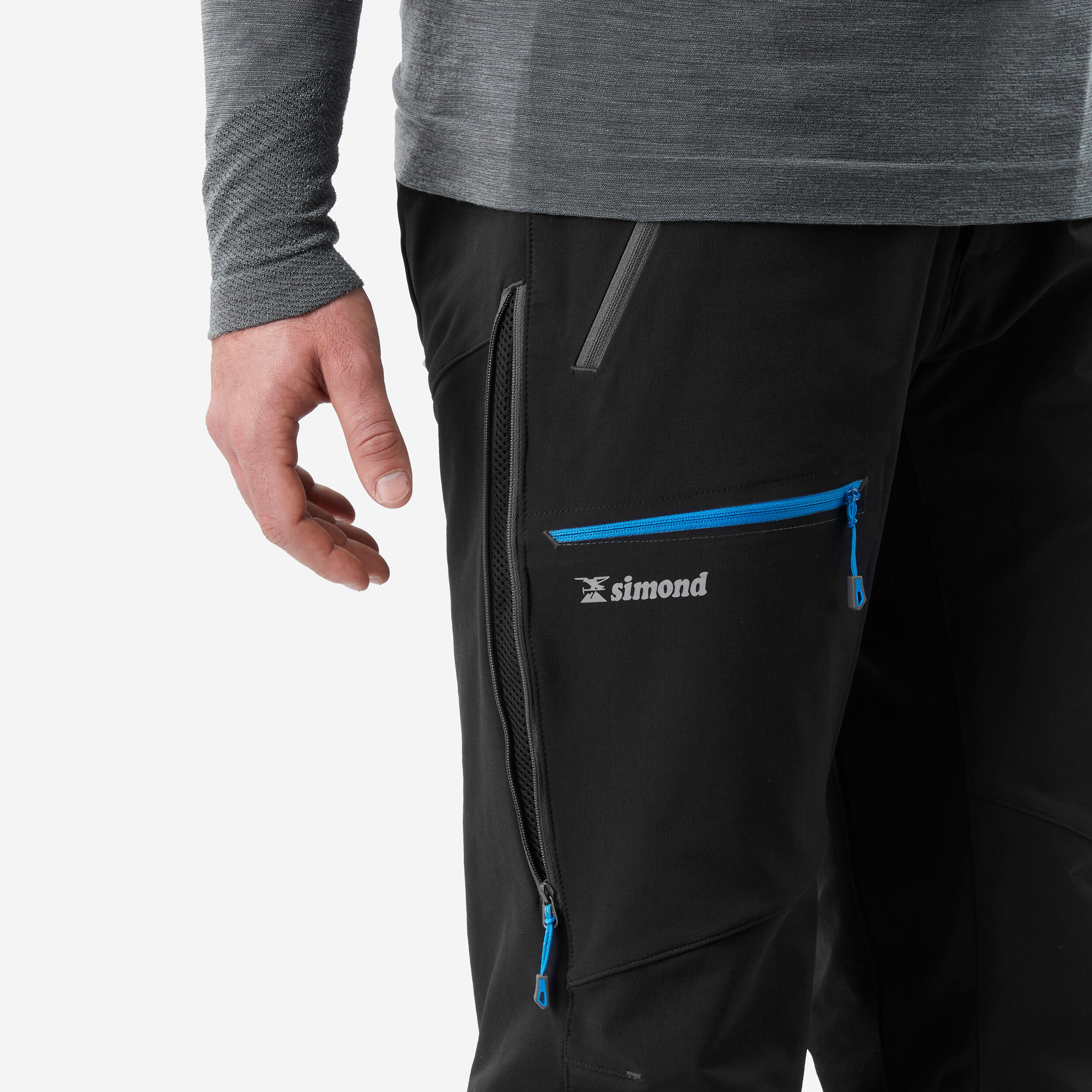 PANTALONI DA ALPINISMO DA UOMO - ALPINISMO NERO