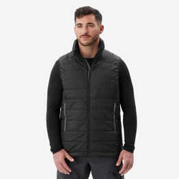 Doudoune de trek sans manches synthétique homme, MT100 noir