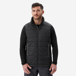 Doudoune de trek sans manches synthétique homme, MT100 noir